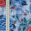 Ткань хлопок пэчворк красный голубой, цветы, ALFA (арт. 225720)