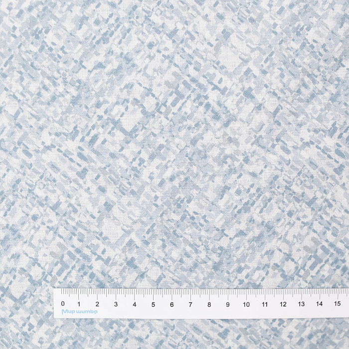 Ткань хлопок пэчворк голубой, фактура, Studio E (арт. 5910-11)