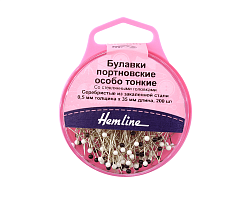 Булавки портновские особо тонкие Hemline арт. 674 35 мм, 200 шт