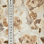 Ткань хлопок пэчворк бежевый коричневый, цветы, ALFA (арт. 225711)