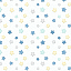 Ткань фланель пэчворк белый голубой, звезды детская тематика, Henry Glass (арт. 253138)