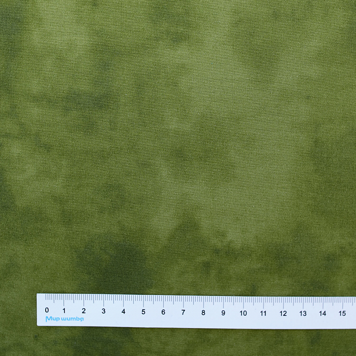 Ткань хлопок пэчворк зеленый, однотонная, Stof (арт. 4516-811)
