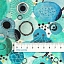 Ткань хлопок для пэчворка для одежды голубой, фактура, Windham Fabrics (арт. CX6363-Girl)