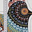 Ткань хлопок пэчворк разноцветные, птицы и бабочки необычные, ALFA (арт. П117)