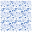 Ткань хлопок для пэчворка для одежды белый, цветы розы, Blank Quilting (арт. 1726-70)
