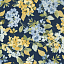 Ткань хлопок пэчворк желтый синий голубой, цветы, Timeless Treasures (арт. 235352)