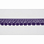 Кружево вязаное хлопковое Alfa AF-062-118 17 мм фиолетовый