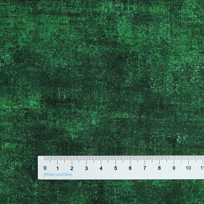 Ткань хлопок пэчворк зеленый, муар, Michael Miller (арт. DCX10060-EMER-D)
