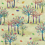 Ткань хлопок пэчворк зеленый разноцветные, птицы и бабочки природа, Studio E (арт. 4204-66)