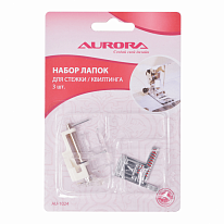 Набор лапок Aurora AU-1024 для стежки и квилтинга, 3 шт.