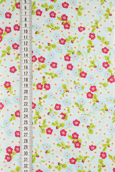 Ткань хлопок пэчворк разноцветные, мелкий цветочек цветы, Riley Blake (арт. 129061)