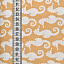 Ткань хлопок пэчворк оранжевый, морская тематика, ALFA (арт. AL-8966)