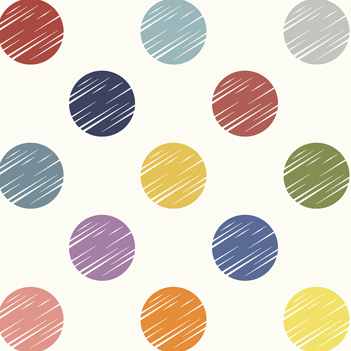 Ткань хлопок ткани на изнанку разноцветные, горох и точки, Windham Fabrics (арт. 50661-X)