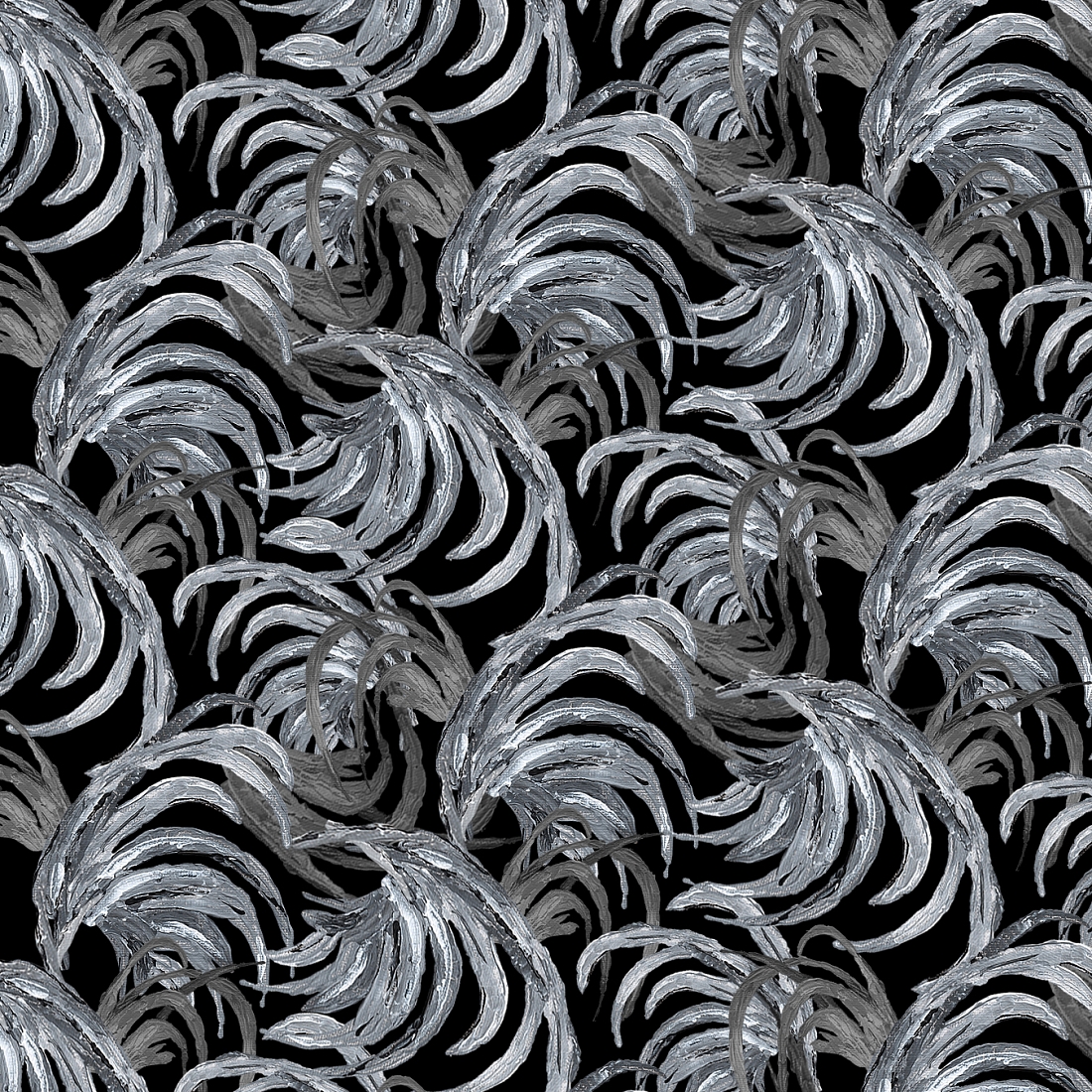 Ткань хлопок для пэчворка черный серый, фактура, Blank Quilting (арт. 249693)
