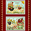 Ткань хлопок пэчворк разноцветные бордовый, ферма, Henry Glass (арт. 237031)
