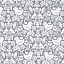 Ткань хлопок пэчворк белый серый, птицы и бабочки, Michael Miller (арт. 239647)