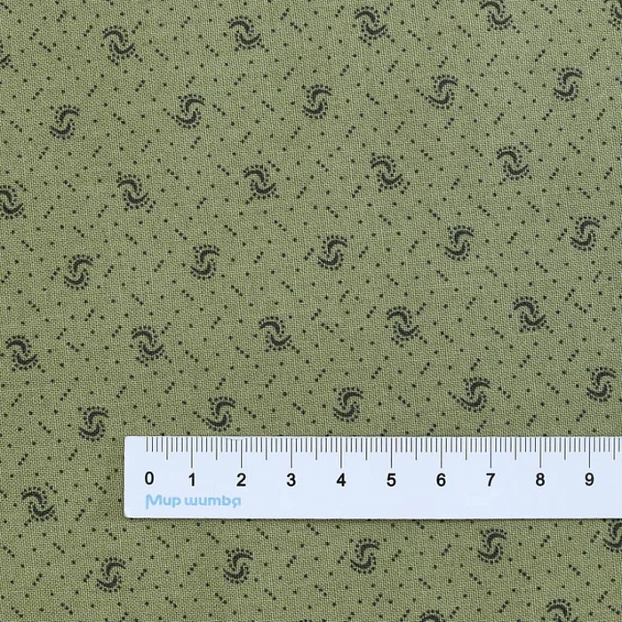 Ткань хлопок пэчворк зеленый, фактура, Henry Glass (арт. 2944-60)