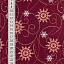 Ткань хлопок пэчворк красный бордовый, цветы завитки, ALFA (арт. 212906)