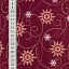 Ткань хлопок для пэчворка красный бордовый, цветы завитки, ALFA (арт. 212906)
