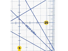 Линейка для пэчворка ALFA AF-0612 6 х 12 дюймов