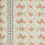Ткань хлопок пэчворк красный зеленый бежевый, мелкий цветочек цветы винтаж, ALFA (арт. 229497)