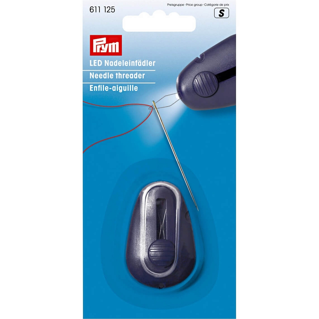Нитевдеватель ручной Prym 611125 с подсветкой LED