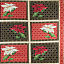Ткань хлопок пэчворк красный черный разноцветные, цветы, ALFA (арт. 215522)
