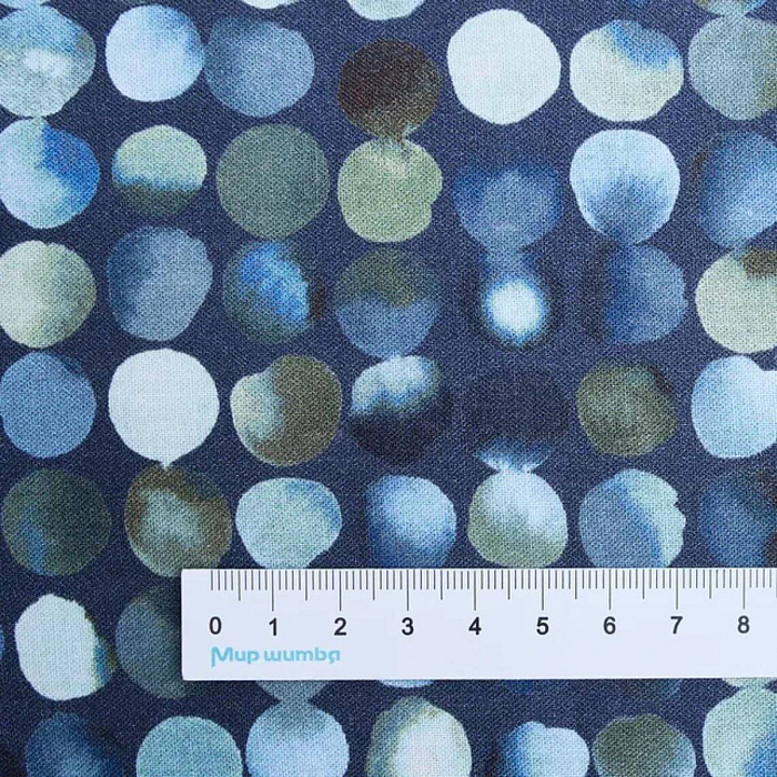 Ткань хлопок пэчворк синий, фактура, P&B (арт. 5101 BG)