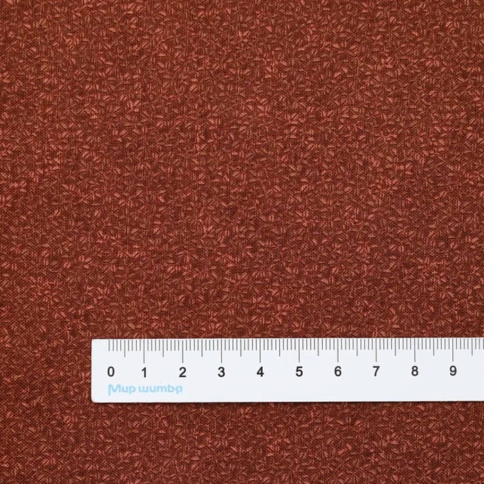 Ткань хлопок пэчворк коричневый, мелкий цветочек, Stof (арт. 4511-106)