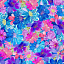 Ткань хлопок пэчворк голубой, цветы, Timeless Treasures (арт. FLEUR-CD8716-MULTI)