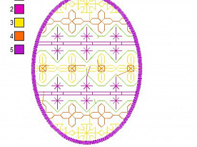 Дизайн для вышивки «Пасхальное яйцо. Орнамент 16»
