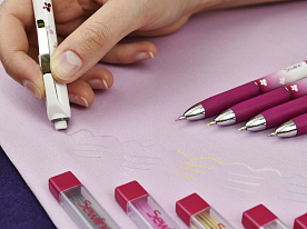 Карандаш автоматический Sewline FAB50041 Fabric Pencil розовый