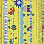 Ткань хлопок пэчворк желтый, полоски морская тематика, ALFA (арт. AL-10639)