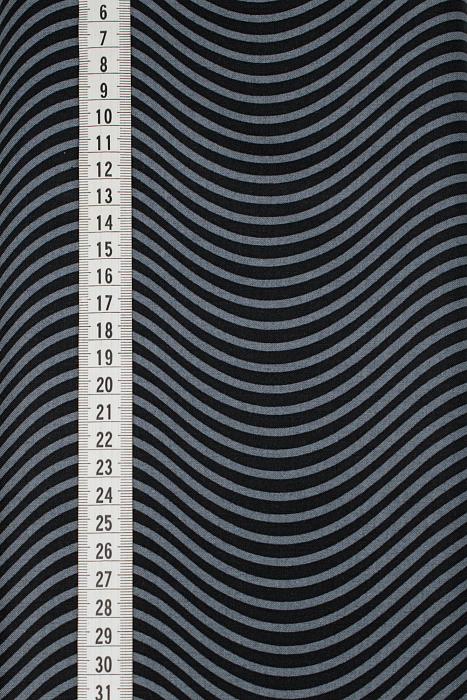 Ткань хлопок пэчворк черный серый, полоски, ALFA (арт. 232407)