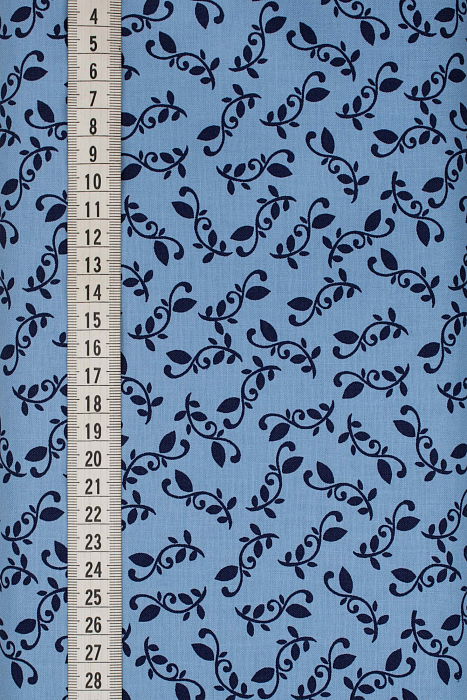 Ткань хлопок пэчворк голубой, фактура, ALFA (арт. 232212)