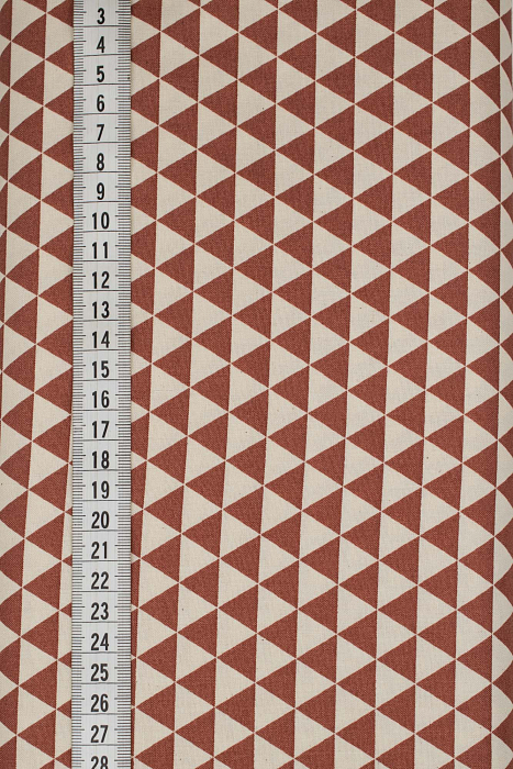 Ткань хлопок пэчворк бежевый коричневый, геометрия, ALFA (арт. 232125)