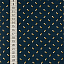 Ткань хлопок пэчворк синий, горох и точки, ALFA (арт. 229690)
