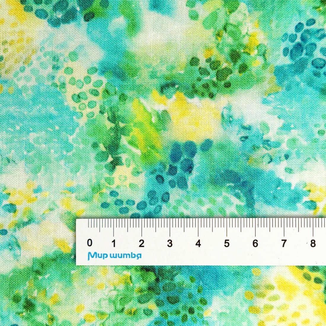 Ткань хлопок для пэчворка для одежды зеленый, фактура, Windham Fabrics (арт. CX6363-Girl)