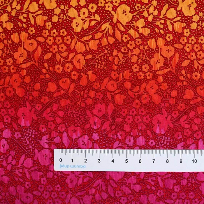 Ткань хлопок пэчворк разноцветные, цветы фактура, Studio E (арт. 6939-83)