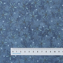 Ткань 100% хлопок [3148-77-dk-blue]