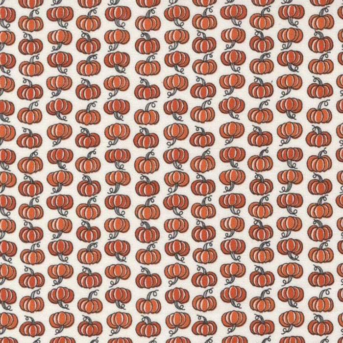 Ткань хлопок пэчворк оранжевый, овощи хеллоуин, Moda (арт. 56047 11)
