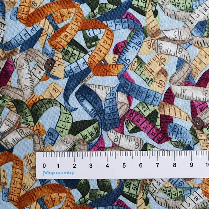 Ткань хлопок пэчворк разноцветные, рукоделие, Blank Quilting (арт. 2598-11)