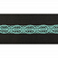 Кружево вязаное хлопковое Alfa AF-029-075 24 мм мятный