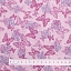 Ткань хлопок для пэчворка фиолетовый, птицы и бабочки, Benartex (арт. 10466-26)