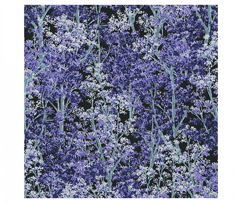 Ткань хлопок пэчворк сиреневый, природа флора, Robert Kaufman (арт. SRKM-20019-80)