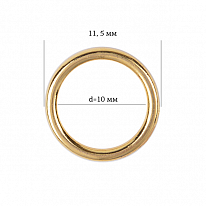 Кольцо для бюстгальтера Arta-F металл 10 мм золото