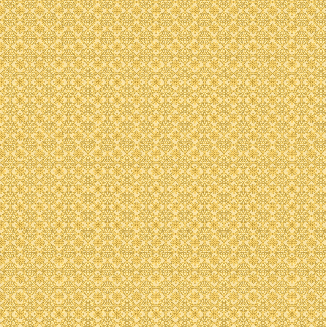 Ткань хлопок для пэчворка желтый, мелкий цветочек, Benartex (арт. 253313)
