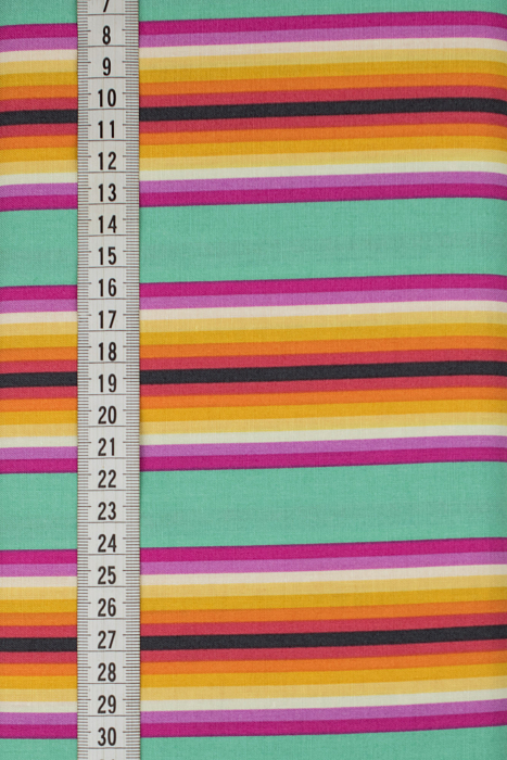 Ткань хлопок пэчворк разноцветные, полоски, ALFA (арт. 232140)
