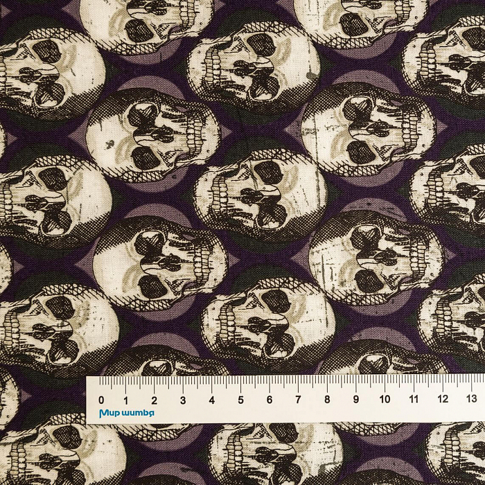Ткань хлопок пэчворк черный, хеллоуин, Blank Quilting (арт. AL-12336)