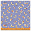 Ткань хлопок пэчворк синий, птицы и бабочки, Windham Fabrics (арт. 52864-6)